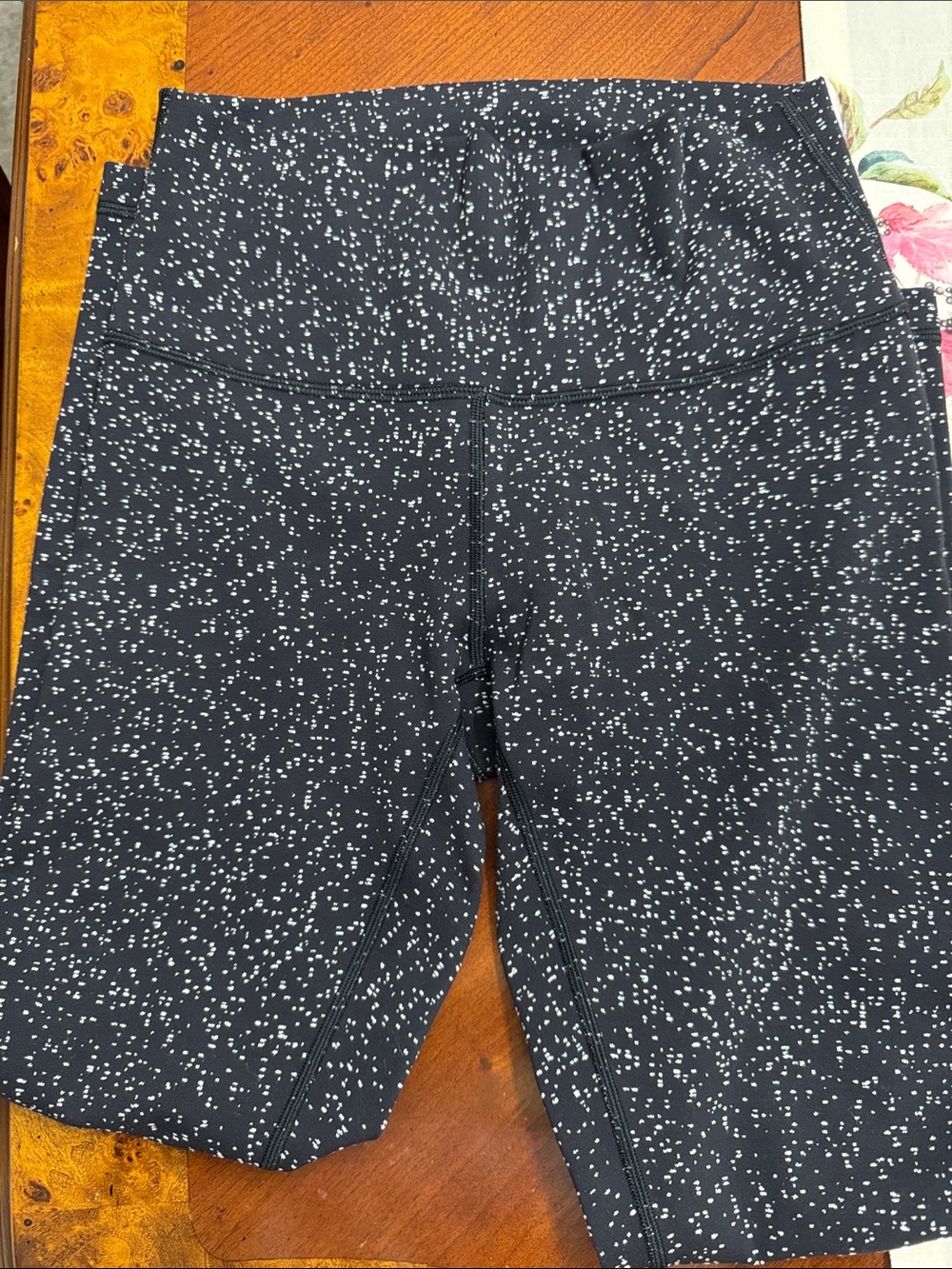 Kids Black Speckled Active Leggings